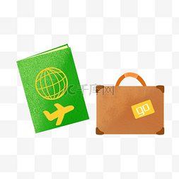 护照证件图片_旅行护照和行李