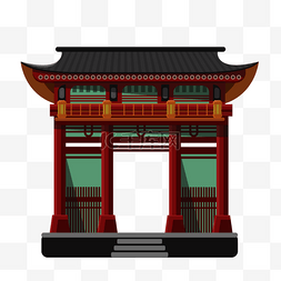 传统风格日本寺庙建筑