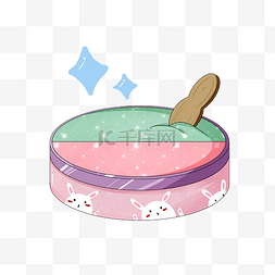 粉色的冰淇淋插画