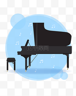 舞蹈培训海报图片_黑色的钢琴