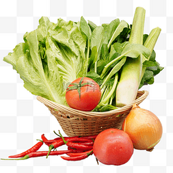 小油菜图片_蔬菜小油菜和西红柿