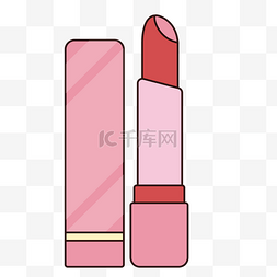 彩妆粉色图片_粉色的口红图标设计