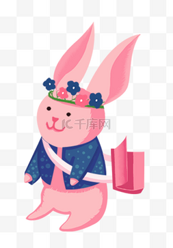 节日复活节兔子