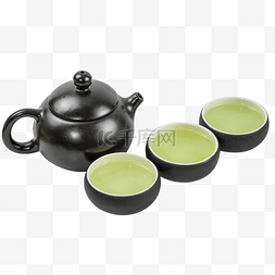 茶壶茶杯绿茶