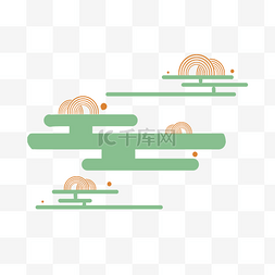 日式花纹png图片_日式花纹海报扇形