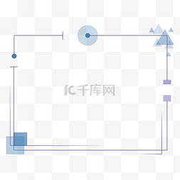 科技浅蓝图片_浅蓝几何点线科技边框