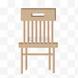 手绘层次图片_木质椅子装饰素材图案