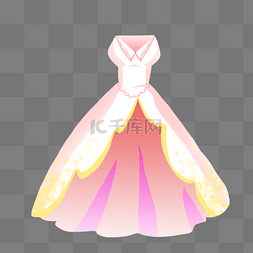 粉白色婚纱装饰