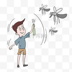 杀虫剂图片_男孩防蚊驱蚊
