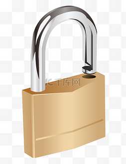 安全电压图片_黄色铁质锁子