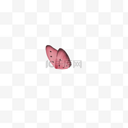 可爱昆虫插画图片_紫色的蝴蝶免抠图