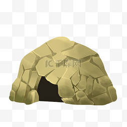 石头堆积洞穴