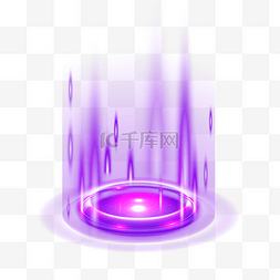 科技光效紫色图片_紫色圆圈光效舞台