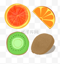 水果猕猴桃橙子夏季