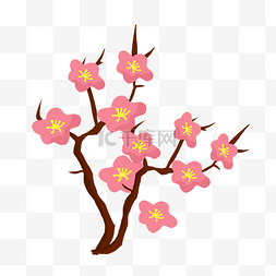 日本樱花植物图片_日本樱花卡通植物