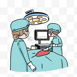躺手术床图片_正在做手术的医生