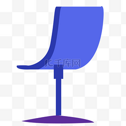 蓝色的卡通椅子