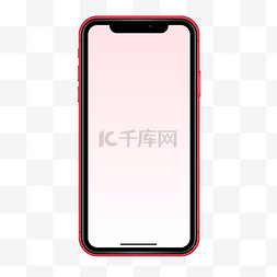 iphone模型样机图片_苹果手机iPhone11红色正面