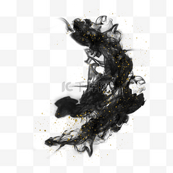 颗粒悬浮图片_抽象的颗粒感黑色悬浮水墨