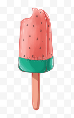 水果香果图片_卡通夏天西瓜冰棍