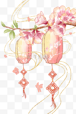 春节装饰花灯笼