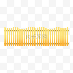 黄色木质栅栏