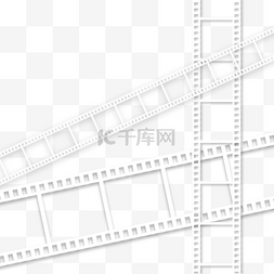 白色简单图片_白色复古电影胶卷边框