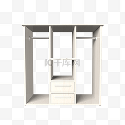 3d家具建模图片_仿真家具实木家具简易衣柜