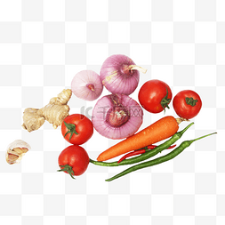 厨房蔬菜食材图片_洋葱番茄姜辣椒胡萝卜