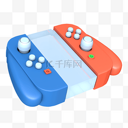 ps4手柄图片_微立体3d插画游戏娱乐游戏手柄