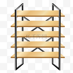 梯形储物架图片_木板储物架