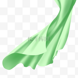 绿色布料图片_精美绿色丝绸