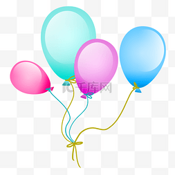 彩色漂浮气球图片_六一儿童节气球
