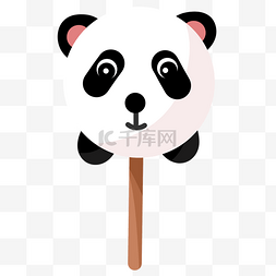 棉花糖棒棒糖熊猫