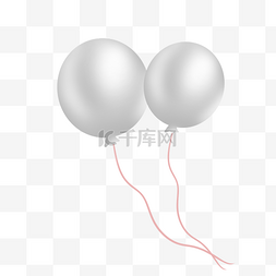 儿童节图片_银色金属感六一儿童节气球