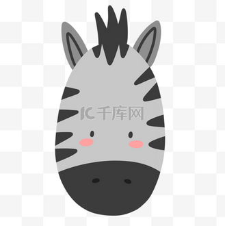 卡通动物斑马
