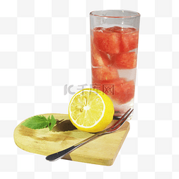 夏日冰饮柠檬图片_果汁柠檬茶西瓜汁果汁柠檬茶西瓜