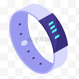 手表运动图片_紫色创意圆环手表元素