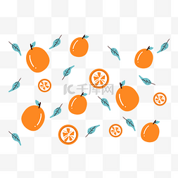 橙子果实底纹