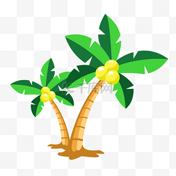 椰子树木