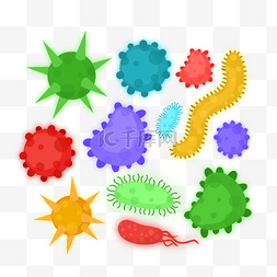细菌病毒微生物冠状病毒感染图像
