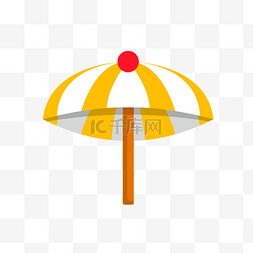 卡通风手绘遮阳伞