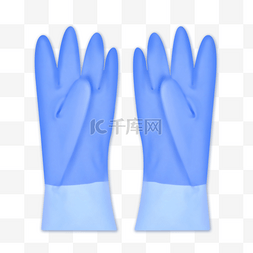 蓝色一次性手套
