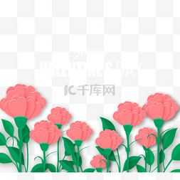 玫情人节快乐图片_红色玫瑰花情人节花卉边框