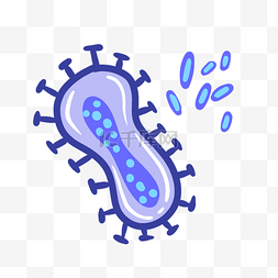 杀菌杀菌图片_扁平细胞细菌PNG免抠素材