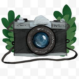 摄影手绘图片_手绘数码相机世界照相机日