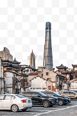 上海中心图片_豫园停车场