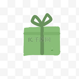 一个绿色的漂亮礼物盒