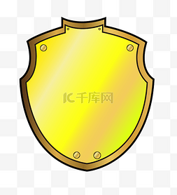金色保护安全盾牌
