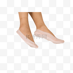 透气不图片_时尚粉色隐形船袜